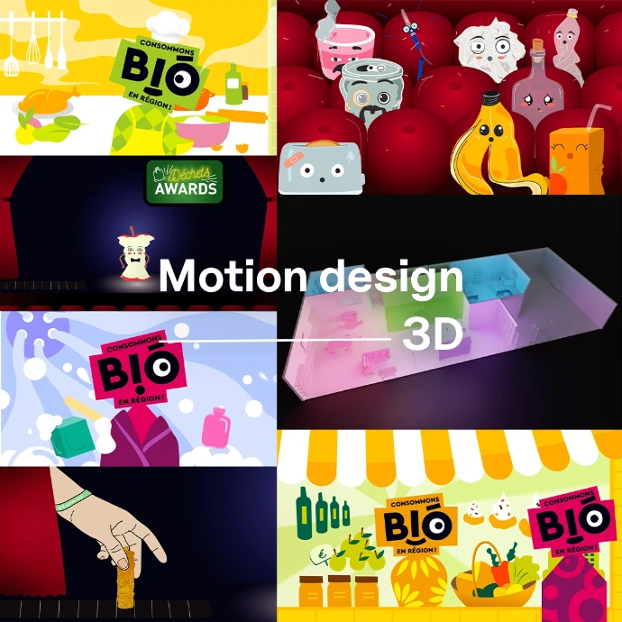 Vignette pour le motion design et le 3D